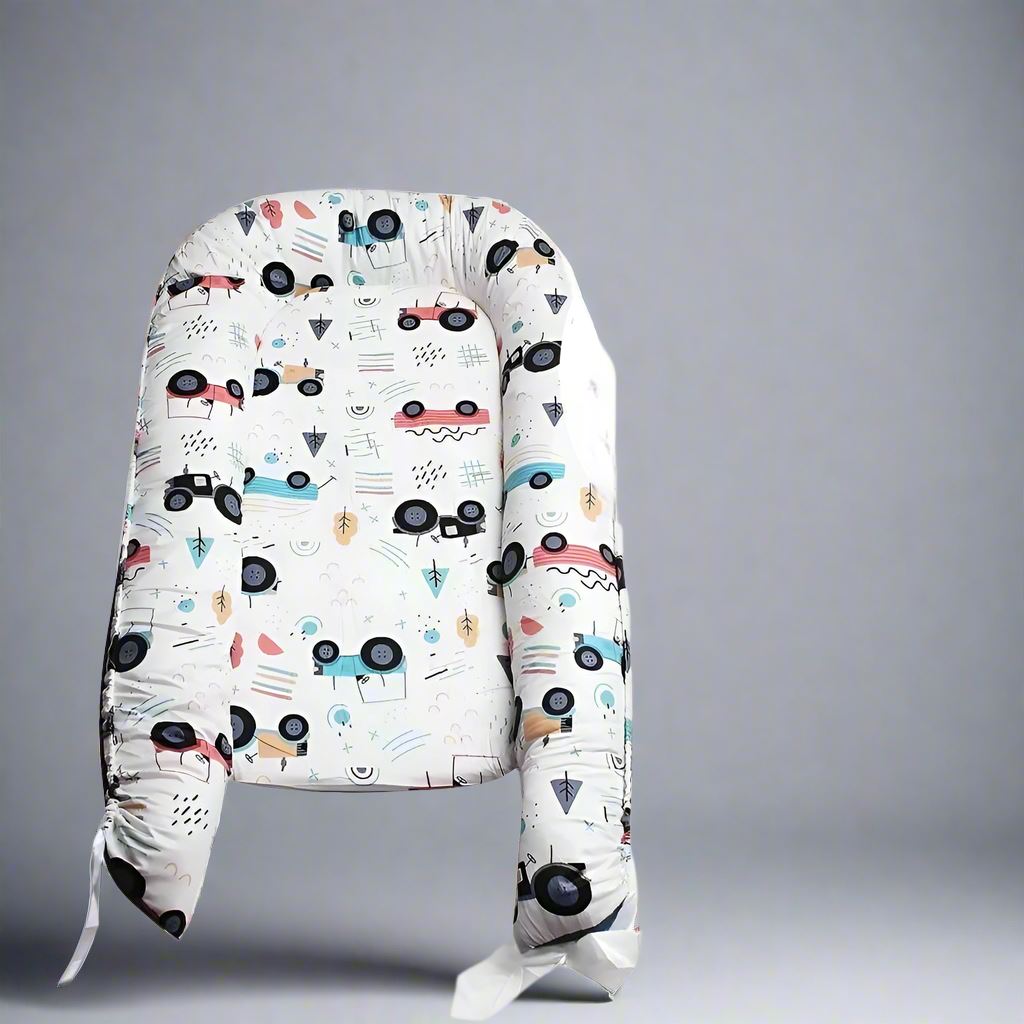 Berceau Bébé - NidPortableBébé™ - Voiture Bleue - Le Nid Bébé