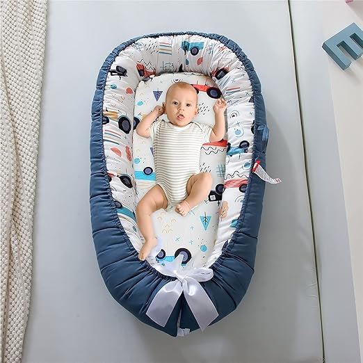 Berceau Bébé - NidPortableBébé™ - Voiture Bleue - Le Nid Bébé