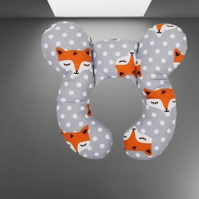 Coussin Bébé - BabyTravelPillow™ - Renard - Le Nid Bébé