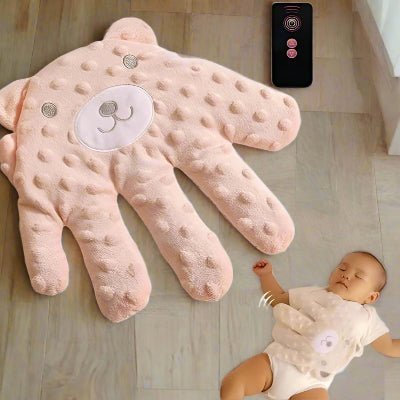 Oreiller Bébé - CalmHand™ - Ours Rose - Le Nid Bébé